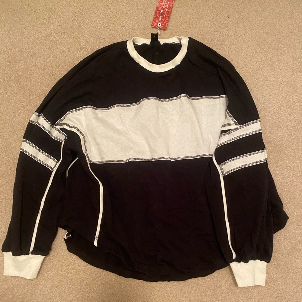 Black and White Women Top